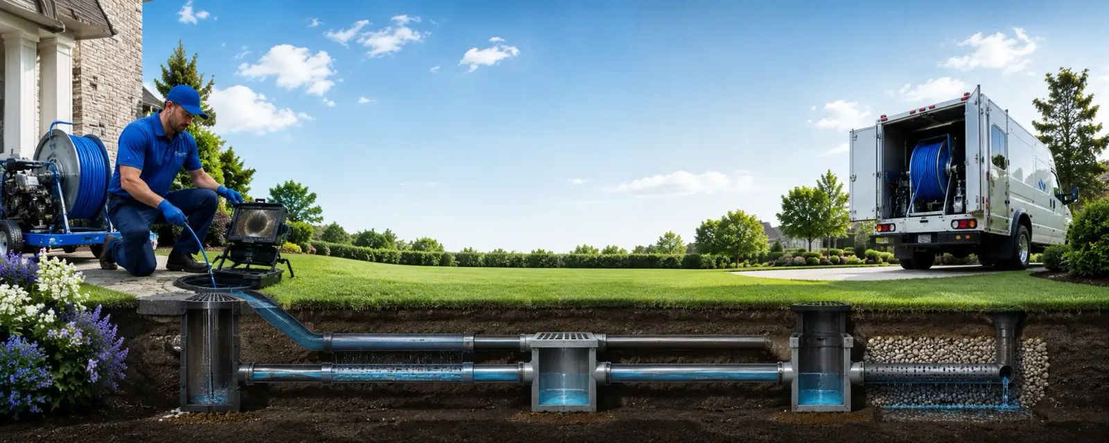 Outdoor drain cleaning information for Riverside, MO